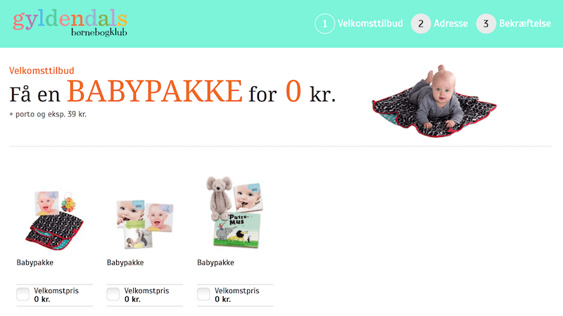 Gyldendal babypakke gratis