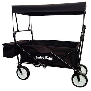 Babytrold foldbar trækvogn med tag