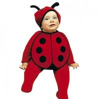 Mariehøne kostume baby